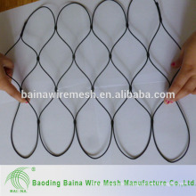 Black oxidation stainless steel rope net